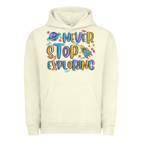 Pigment Pistachio never stop exploring Urban Hoodie - MaliasSmallBusiness