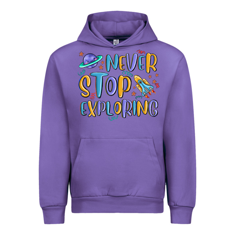 Never Stop Exploring Urban Hoodie by MaliasSmallBusiness | Teevron