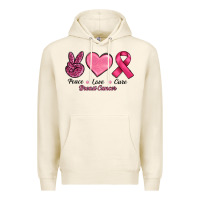 Tofu Peace Love Cure Cancer Premium Hoodie - RanaPortraitStore