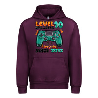 Mauve Wine level 10 unlocked awesome since 2013 Urban Hoodie - MaliasSmallBusiness