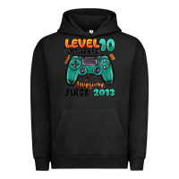 Pigment Black level 10 unlocked awesome since 2013 Urban Hoodie - MaliasSmallBusiness