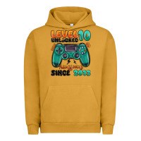 Pigment Peanut Butter level 10 unlocked awesome since 2013 Urban Hoodie - MaliasSmallBusiness