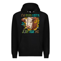 Black im head heffa just ask me Premium Hoodie - texasbilliewilder