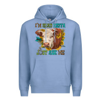 Colony Blue im head heffa just ask me Premium Hoodie - texasbilliewilder