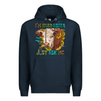 Navy im head heffa just ask me Premium Hoodie - texasbilliewilder