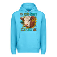 Ocean Blue im head heffa just ask me Premium Hoodie - texasbilliewilder