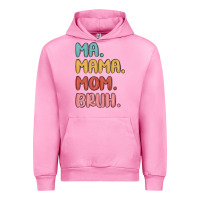 Fuchsia Pink ma mama mom bruh Urban Hoodie - MaliasSmallBusiness