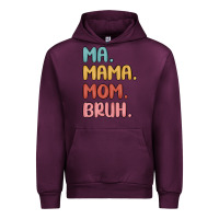 Mauve Wine ma mama mom bruh Urban Hoodie - MaliasSmallBusiness