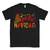 Black Feliz Navidad With Sombrero Tree Classic Tee - BundleAndBundleShop