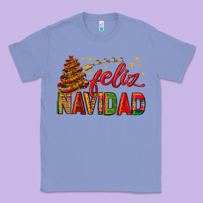 Feliz Navidad With Sombrero Tree Classic Tee Designed By Bundleandbundleshop