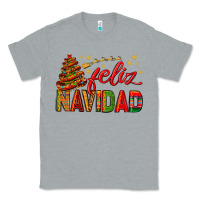 Heather Grey Feliz Navidad With Sombrero Tree Classic Tee - BundleAndBundleShop