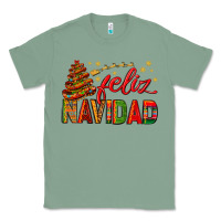Sage Feliz Navidad With Sombrero Tree Classic Tee - BundleAndBundleShop
