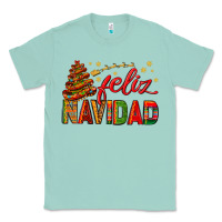 Seafoam Feliz Navidad With Sombrero Tree Classic Tee - BundleAndBundleShop
