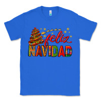 True Royal Feliz Navidad With Sombrero Tree Classic Tee - BundleAndBundleShop