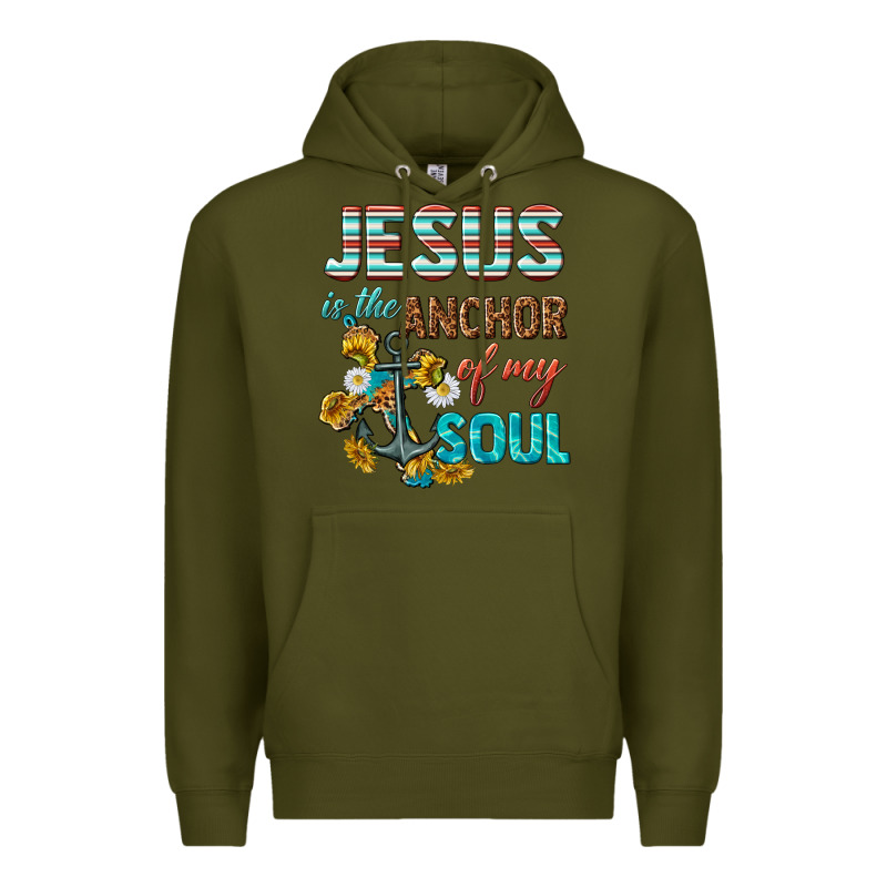 Jesus Is The Anchor Of My Soul Premium Hoodie by texasbilliewilder | Teevron
