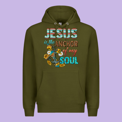 Premium Hoodie jesus is the anchor of my soul