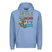 Colony Blue jesus is the anchor of my soul Premium Hoodie - texasbilliewilder