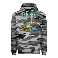 Slate Camo jesus is the anchor of my soul Premium Hoodie - texasbilliewilder