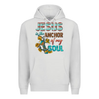 Dove Grey jesus is the anchor of my soul Premium Hoodie - texasbilliewilder