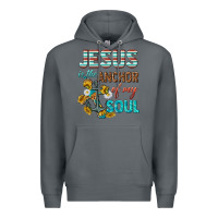 Rock jesus is the anchor of my soul Premium Hoodie - texasbilliewilder