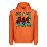 Carrot just a boy who loves tractor Premium Hoodie - texasbilliewilder