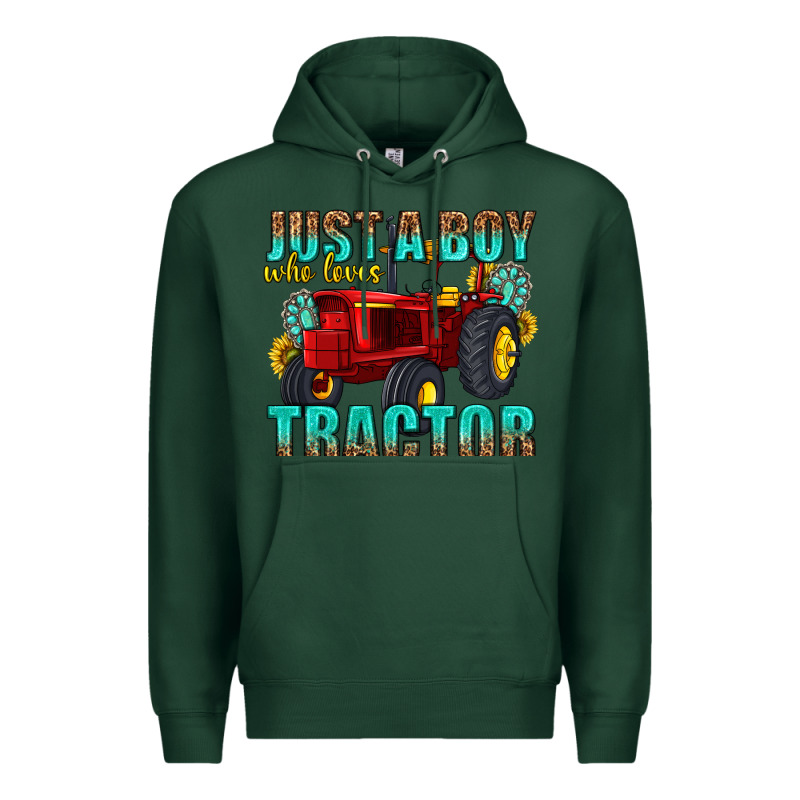 Just A Boy Who Loves Tractor Premium Hoodie by texasbilliewilder | Teevron