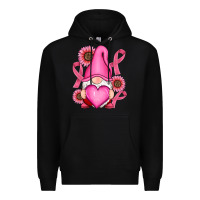 Black Breast Cancer gnomes Premium Hoodie - RanaPortraitStore