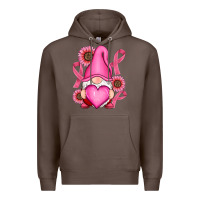 Coffee Breast Cancer gnomes Premium Hoodie - RanaPortraitStore