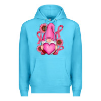 Ocean Blue Breast Cancer gnomes Premium Hoodie - RanaPortraitStore