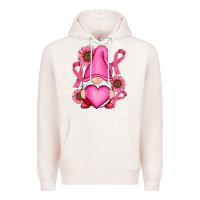 Pale Pink Breast Cancer gnomes Premium Hoodie - RanaPortraitStore