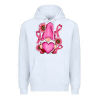 White Breast Cancer gnomes Premium Hoodie - RanaPortraitStore
