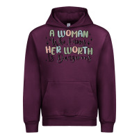 Mauve Wine a woman who knows her worth is dangerous Urban Hoodie - MaliasSmallBusiness