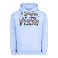 Pigment Grape Ice a woman who knows her worth is dangerous Urban Hoodie - MaliasSmallBusiness