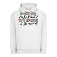 Pigment Lunar Rock a woman who knows her worth is dangerous Urban Hoodie - MaliasSmallBusiness