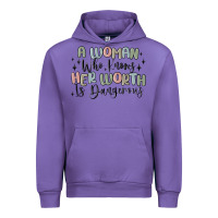 Tulip a woman who knows her worth is dangerous Urban Hoodie - MaliasSmallBusiness