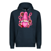 Navy Breast Cancer gnomes Premium Hoodie - RanaPortraitStore