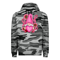 Slate Camo Breast Cancer gnomes Premium Hoodie - RanaPortraitStore