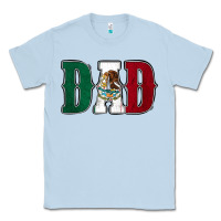 Dusty Blue Mexican Flag Dad Classic Tee - Jasminsmagicworld