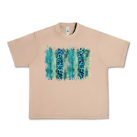 Burro turquoise leopard watercolor brushstroke background Urban Heavy Tee - RanaPortraitStore