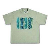 Oil Green turquoise leopard watercolor brushstroke background Urban Heavy Tee - RanaPortraitStore