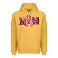 Mustard Breast Cancer Awareness Mom Premium Hoodie - RanaPortraitStore