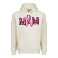 Oatmeal Heather Breast Cancer Awareness Mom Premium Hoodie - RanaPortraitStore
