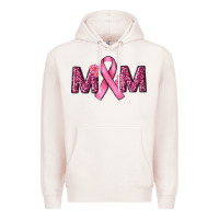 Pale Pink Breast Cancer Awareness Mom Premium Hoodie - RanaPortraitStore