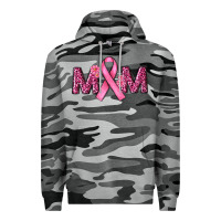 Slate Camo Breast Cancer Awareness Mom Premium Hoodie - RanaPortraitStore
