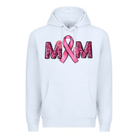 White Breast Cancer Awareness Mom Premium Hoodie - RanaPortraitStore