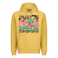 Antique Gold just a girl boss building her empire Premium Hoodie - texasbilliewilder