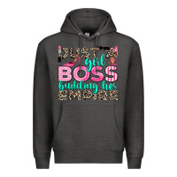 Charcoal Heather just a girl boss building her empire Premium Hoodie - texasbilliewilder