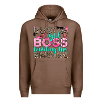 Chestnut just a girl boss building her empire Premium Hoodie - texasbilliewilder