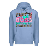Colony Blue just a girl boss building her empire Premium Hoodie - texasbilliewilder