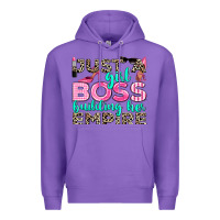 Purple just a girl boss building her empire Premium Hoodie - texasbilliewilder